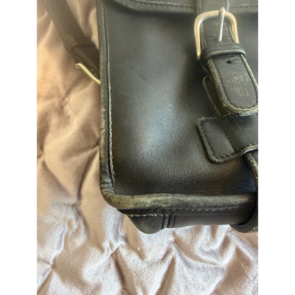 Flawed Gem! Coach Lexington Briefcase Blk Leather Messenger Bag A2S5325 Academia - Picture 11 of 15